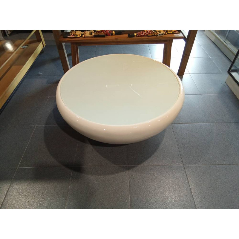 MESA DISEÑO LACADA BLANCA 100CM 