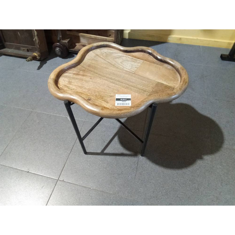 MESITA AUX MANGO HIERRO 60X50X47 NUBE 