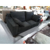 SOFA 2 PLAZAS NEGRO + 2 COJINES