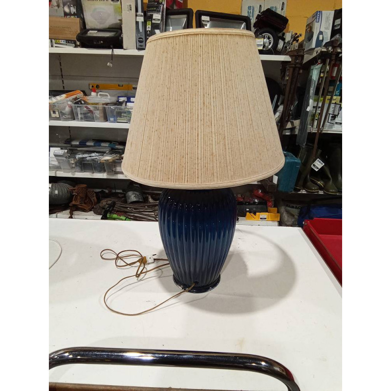LAMPARA AMERICANA CRISTAL AZUL