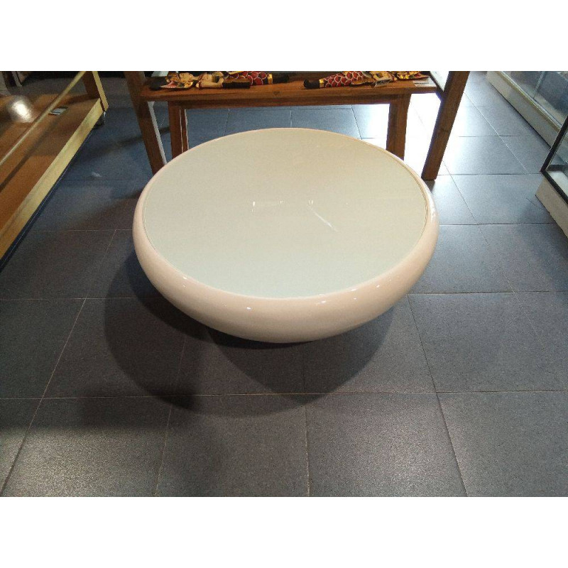 MESA DISEÑO LACADA BLANCA 100CM 