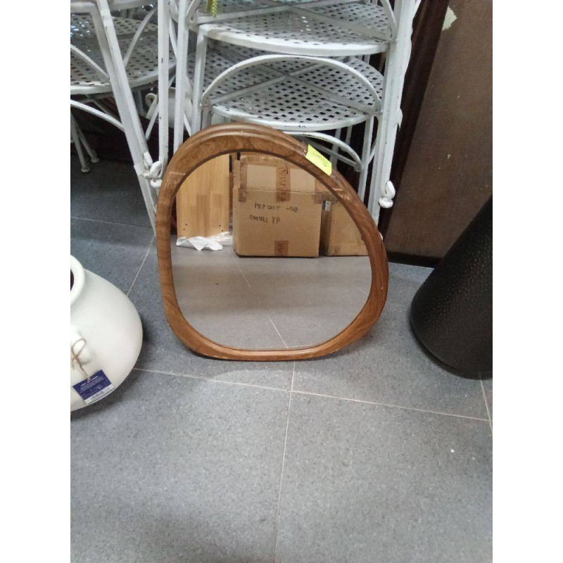 ESPEJO MADERA MARRON 44X2X48