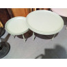 SET 2 MESITAS AUX METAL 75X75X39 BOLAS