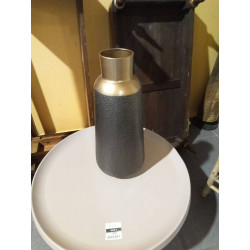 JARRON METAL 25X25X56.5 GRIS 