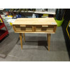 CONSOLA CAUCHO RATAN 80.5X30X78 REJILLA 