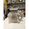 ELEFANTE CERAMICA VINTAGE PEDESTAL