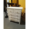 COMODA MDF MADERA 80X42X105 BLANCO