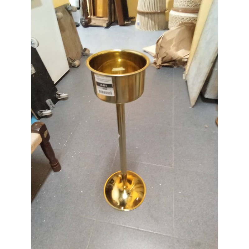 CHAMPANERA INOX 26X26X80 BRILLANTE DORADO