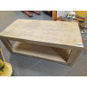 MESA CENTRO MADERA MACIZA 120X58X45 NATURAL