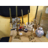 PAREJA CANDELABROS BRONCE