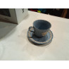 TAZA CON PLATO WEDGWOOD ENGLAND