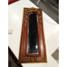 ESPEJO BISELADO MADERA Y DORADO 86X35