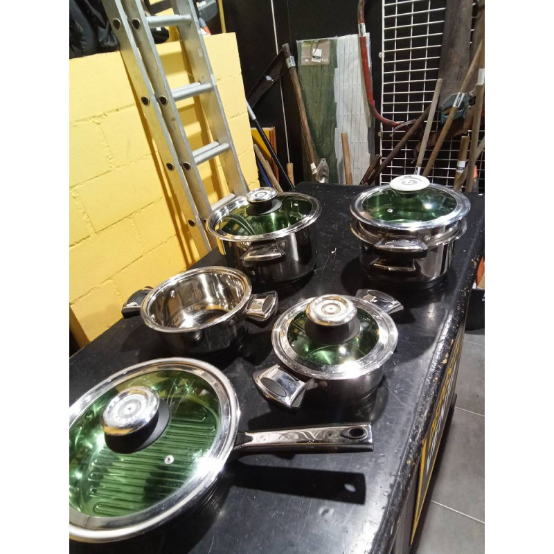 BATERIA DE COCINA 6 PIEZAS  VALIDA INDUCCION WALTMAN UND SOHN