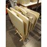 SET 4 MESAS PLEGABLES CREMA