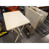 SET 4 MESAS PLEGABLES CREMA