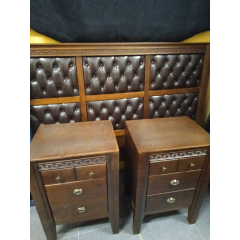 DORMITORIO CABECERO CAPITONÉ,2 MESILLAS 