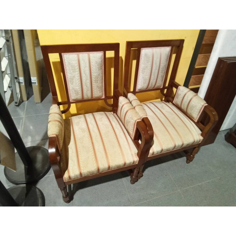 BUTACA MADERA FLORES