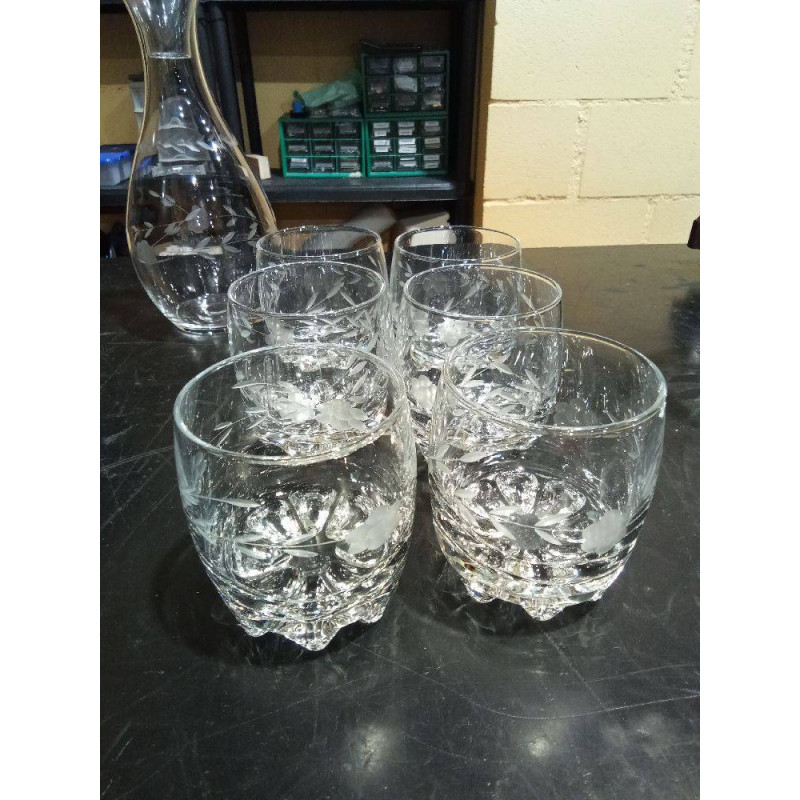 JGO 6 VASOS TALLADOS