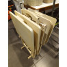 SET 4 MESAS PLEGABLES CREMA