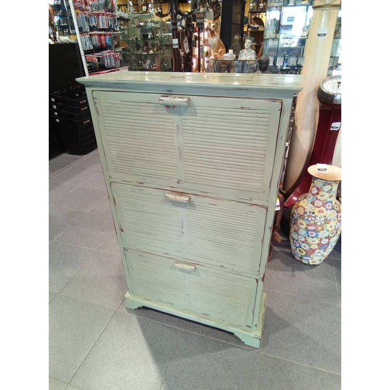 MUEBLE ZAPATERO VERDE DECAPE