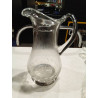 JARRA CRISTAL TALLADO PLATA
