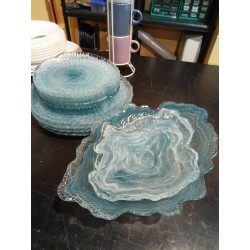 CONJUNTO CRISTAL AZUL CELESTE