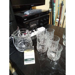 JUEGO 6 VASOS Y CUBITERA