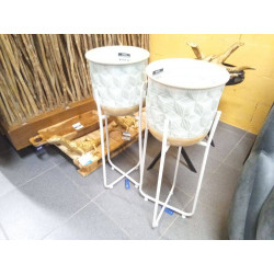 MACETERO METAL 28X28X75...