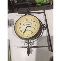 RELOJ ESTACION DOBLE CARA