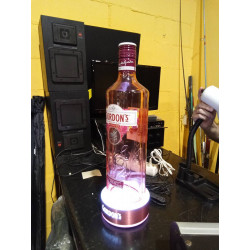 LAMPARA BOTELLA GORDON PINK