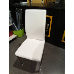 SILLA BLANCA POLIPIEL