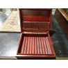 CAJA PIEL PUROS CIGARROS 