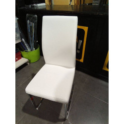 SILLA BLANCA POLIPIEL