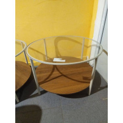 MESA AUXILIAR REDONDA CRISTAL 
