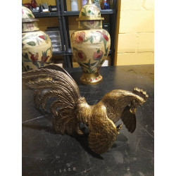 GALLO PELEA EN BRONCE