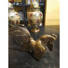 GALLO PELEA EN BRONCE