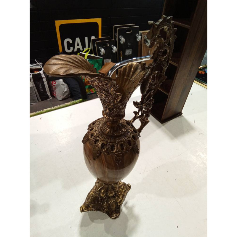 JARRÓN BRONCE MÁRMOL 