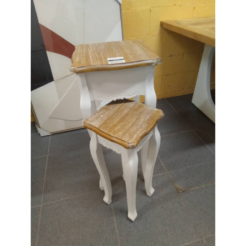 SET 2 MESITAS AUX ABETO 35X35X80