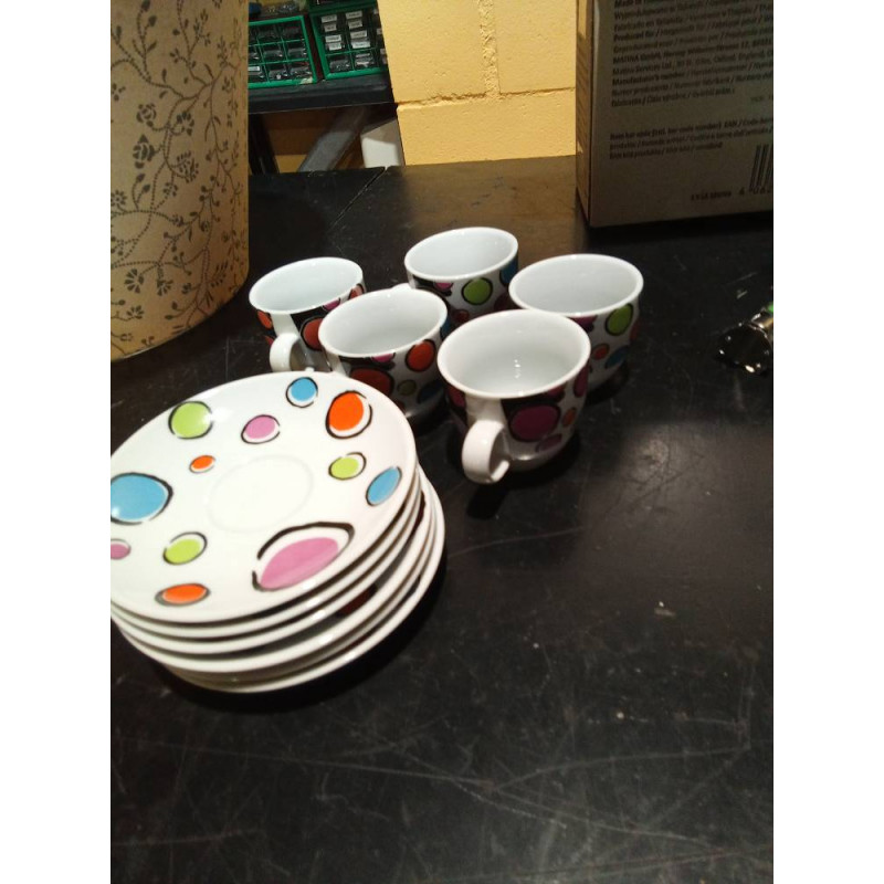 TAZAS CAFE X6