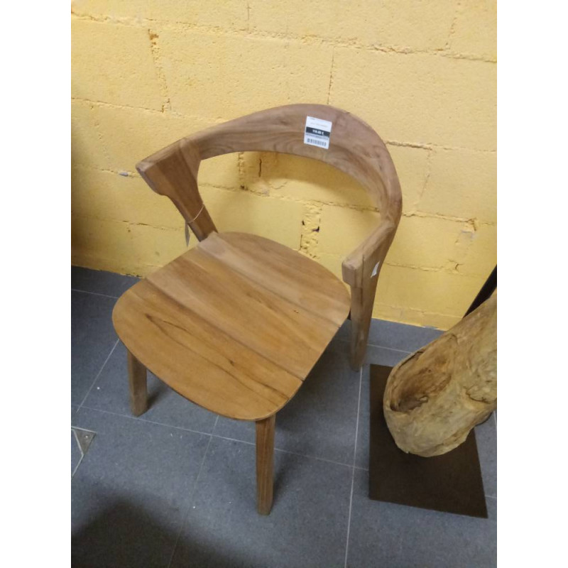 SILLA TECA MARRON