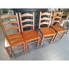 4 SILLAS MADERA TABLILLA 