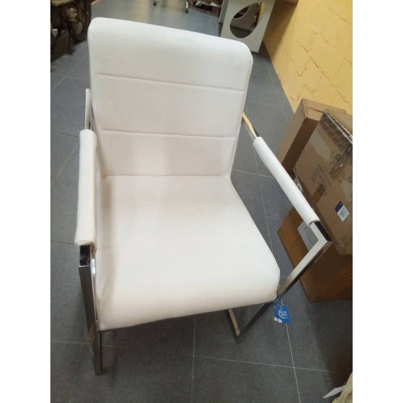 BUTACA POLIESTER ACERO 75X57X92 BL