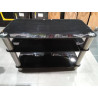 MUEBLE AUXILIAR CRISTAL NEGRO 88X44X56 CM